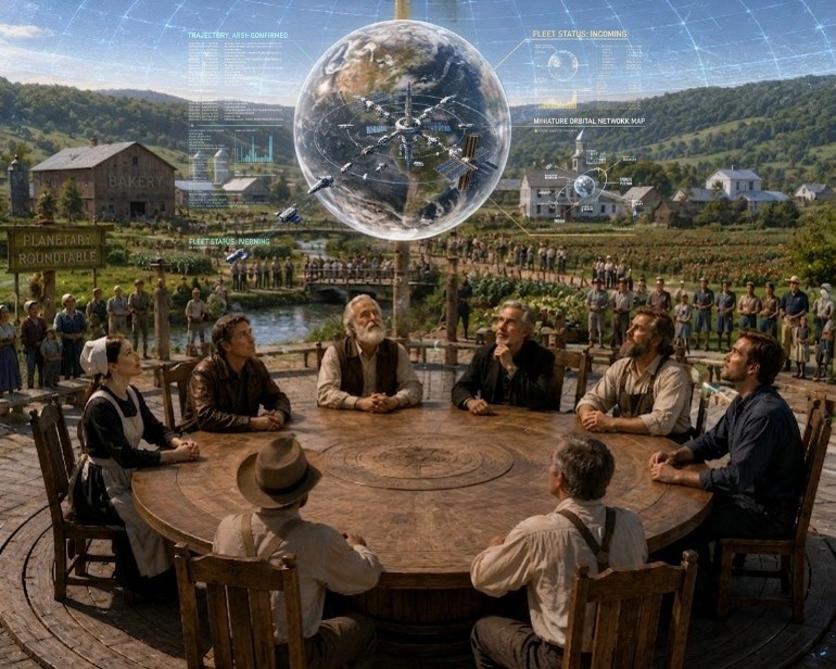 The Planetary Roundtable orb reveals distant observers